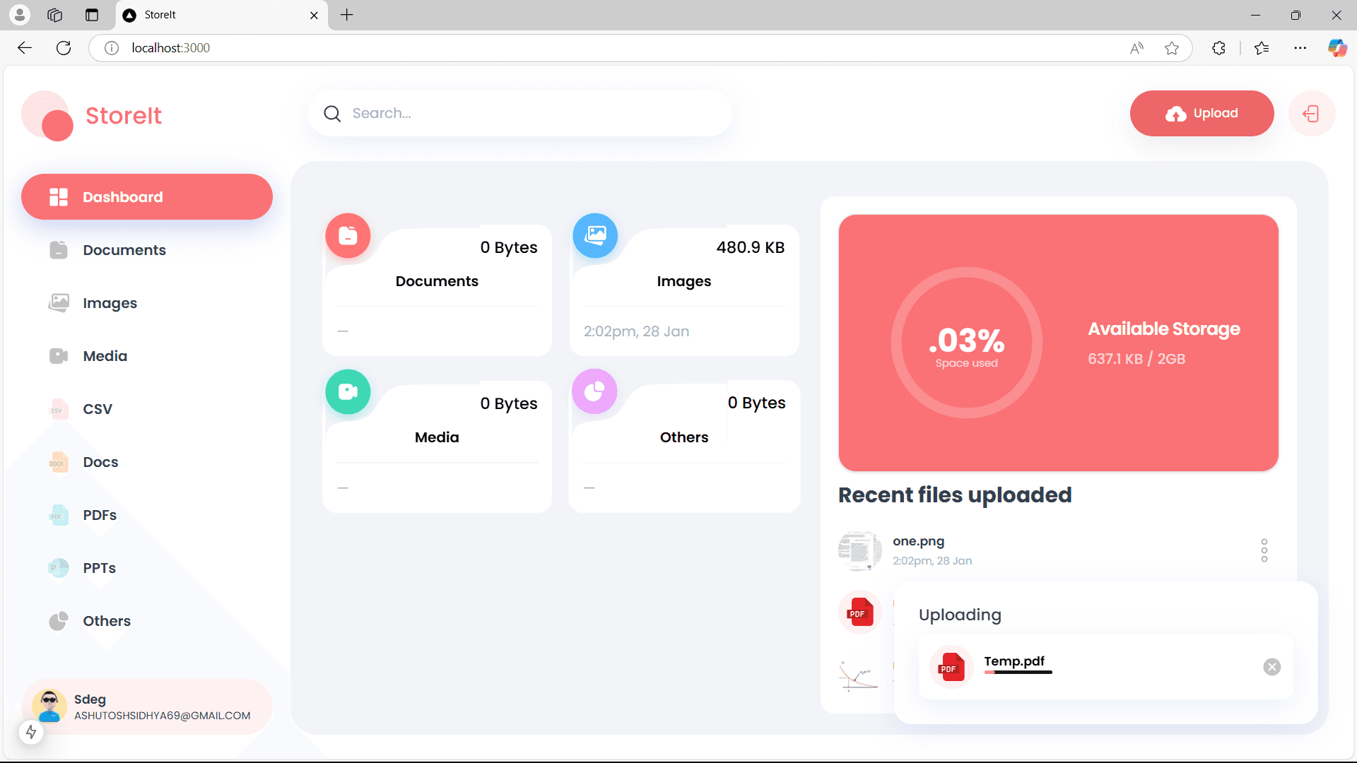 StoreIt – Cloud Storage Platform